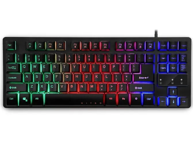 Acer Nitro Keyboard TKL – Tastiera gaming compatta, retroilluminata, anti-ghosting