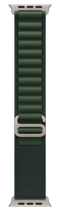 Apple Cinturino Alpine Loop Verde – Robusto, Regolabile, Gancio Titanio