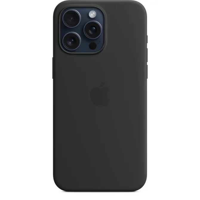 Apple Custodia MagSafe in silicone per iPhone 15 Pro Max - Nero 