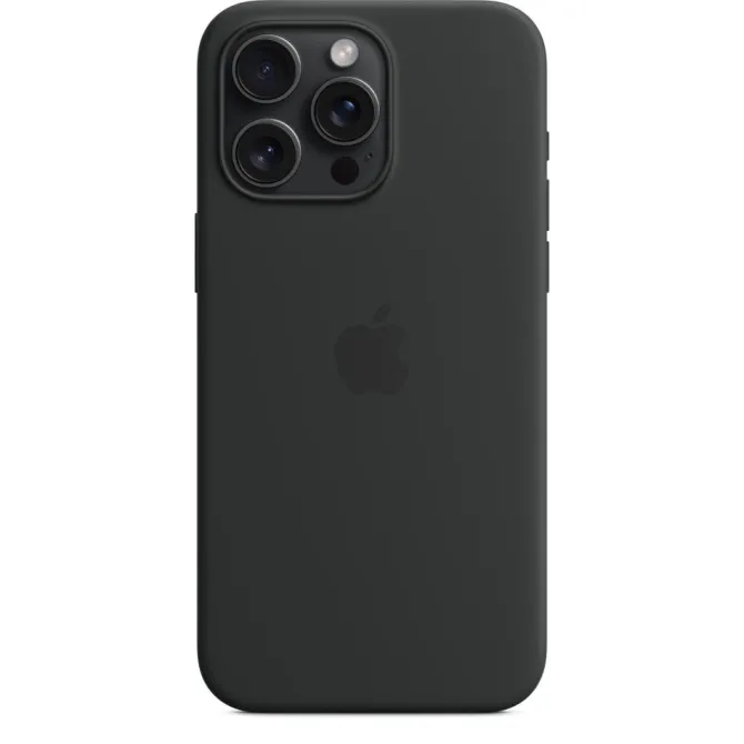 Apple Custodia MagSafe in silicone per iPhone 15 Pro Max - Nero 