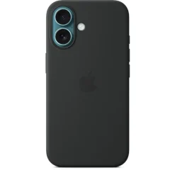 Apple Custodia MagSafe in silicone per iPhone 16 - Nero