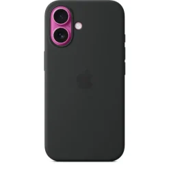 Apple Custodia MagSafe in silicone per iPhone 16 - Nero
