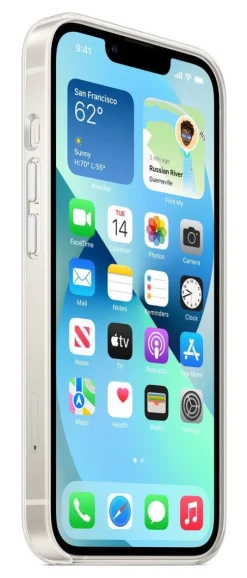 Apple Custodia Trasparente MagSafe per iPhone 13 - Protezione Sottile e Magnetica