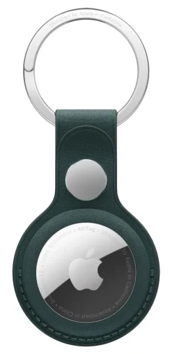 Apple Portachiavi AirTag in tessuto FineWoven - Verde scuro ​​​​​​​