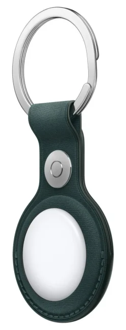 Apple Portachiavi AirTag in tessuto FineWoven - Verde scuro ​​​​​​​