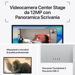 Apple Studio Display - Vetro standard - Sostegno a altezza e inclinazione regolabile MFEW4T/A