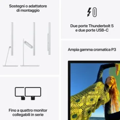 Apple Studio Display - Vetro standard - Sostegno a altezza e inclinazione regolabile MFEW4T/A
