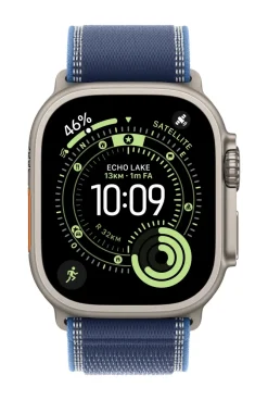 Apple Trail Loop 49mm Blue/Bright Blue M/L – Cinturino Nylon Riflettente per Apple Watch
