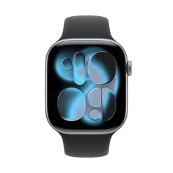 Apple Watch Series 11 GPS 46mm Cassa Alluminio Grigio Siderale con Sport Band Nero S/M