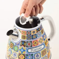 Ariete 2869 Bollitore Positano, Bollitore Elettrico, 1,7L, Infusi, the, tisane, Base cordless, Autospegnimento