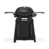 Barbecue a Gas Weber Q 2200N con Carrello Premium, Griglie Ghisa e Ripiani Laterali