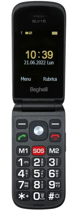 Beghelli Cellulare SLV15 Display TFT 2,4" Nero