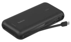 Belkin BoostCharge Powerbank 20000mAh 30W PD Nero con Cavo USB-C Integrato