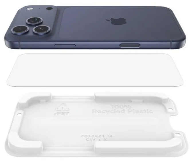 Belkin InvisiGlass proteggi schermo per iPhone 17 Pro Max, trasparente e resistente