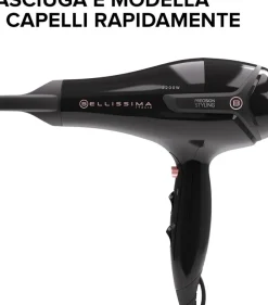 Bellissima Asciugacapelli S9 2200 Asciuga e Modella con Precisione, 2200 W, 8 Combinazioni Flusso d'Aria Temperatura, Beccuccio di Precisione, Colpo A