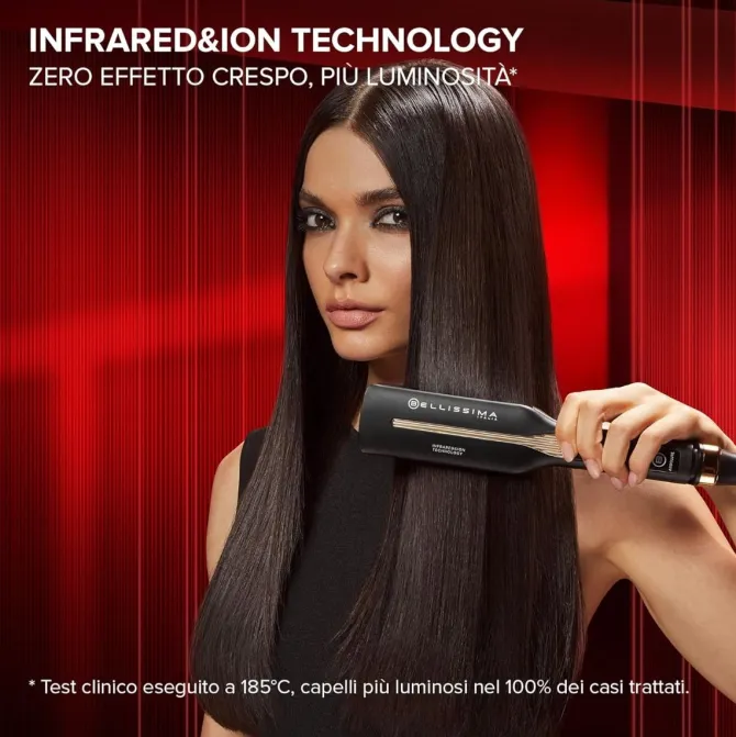 Bellissima Imetec Absolute, Piastra per capelli professionale con piastre 4XL