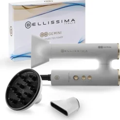 BELLISSIMA IMETEC - ASCIUGACAPELLI GEMINI 1400 Watt, 11918 - Bianco