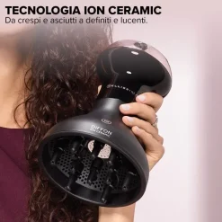 BELLISSIMA IMETEC - DIFFUSORE AD ARIA CALDA DIFFON ION CERAMIC - Matt Black