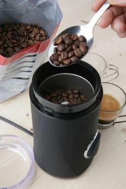 BLACK & DECKER - BXCG150E Macina Caffè 150 Watt, 230 Volt, Lame in Acciaio Inox - Nero