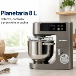 Blunord Planetaria 8 L BLUNORD BLUP4975 DELUXE 2100W con Bilancia Integrata