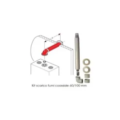 Bosch Caldaia A Condensazione Junkers Condens 2300 W GC2300W 24 C Bianca Metano Completa Di Kit Scarico Fumi