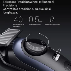 Braun BeardTrimmer 7 BT7520 lama Ultra Sharp ProBlade, lunghezza taglio 2cm - Nero e Blu