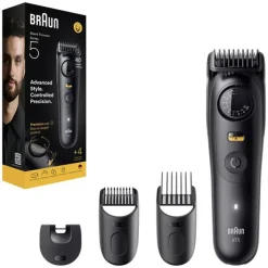 Braun BeardTrimmer 9 BT5520 regolabarba Batteria 40 2 cm Bagnato e secco Nero