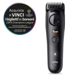 Braun BeardTrimmer 9 BT5520 regolabarba Batteria 40 2 cm Bagnato e secco Nero