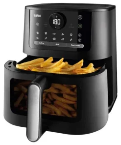 Braun HF 5075 Friggitrice ad Aria Calda 2000W Touch Nero Grigio
