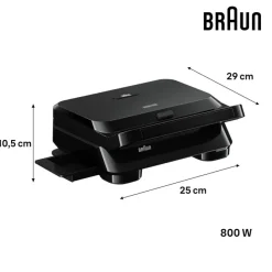 Braun MultiFry 5 - Friggitrice ad aria calda per cottura a basso contenuto di grassi, facile preparazione con 8 programmi di cottura, cestello di cottura senza PFAS con capacità 6L, da 80 °C a 200 °C