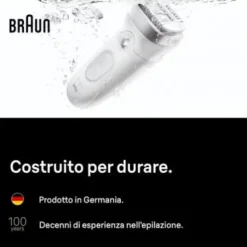 BRAUN SILK-EPIL 7 7-000 RICARICABILE WET&DRY 40 PIN. MICRO GRIP SMART LIGHT