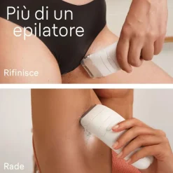 Braun Silk-épil 7 Depilatore Donna, Epilatore Elettrico Donna Con Testina Ampia Per Una Epilazione Semplice, Wet & Dry, Pelle Liscia a Lungo, 7-041, Bianco/Argento