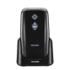 BRONDI - Cellulare AMICO SICURO PLUS - BLACK METAL - Bluetooth 2.1 - Con fotocamera digitale integrata - Con Lettore MP3 - Con vibrazione