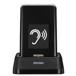 Brondi 10282060 cellulare 7,11 cm (2.8'') 119 g Nero, Argento Telefono per anziani