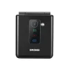 BRONDI - Cellulare FLIPPER - BLACK METAL - Display LCD 2,4" - Bluetooth 2.1 - Con fotocamera digitale integrata