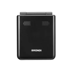 BRONDI - Cellulare FLIPPER - BLACK METAL - Display LCD 2,4" - Bluetooth 2.1 - Con fotocamera digitale integrata