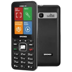 BRONDI Cellulare Senior Dualsim Brondi King 2+ Black Italia