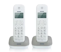 Brondi Gala Twin Telefono DECT Identificatore di chiamata Bianco
