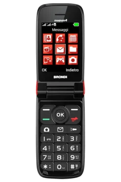 Brondi Magnum 4 7,11 cm (2.8") Rosso Telefono cellulare basico
