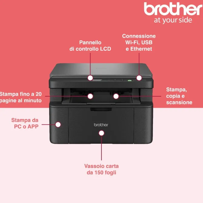 Brother DCPL1642WXL stampante