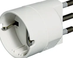 BTicino S3624DE Adattatore Presa Tedesca, Bianco, 16A