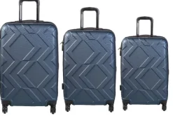 Capri Vice Set 3 pz di valigie trolley colore Grey - Misura Grande/Media/Piccola