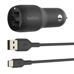 Caricabatteria Auto BELKIN 24W Doppia Porta USB-A