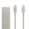 Cavo USB-C a USB-C Beats 1,5 m bianco ricarica rapida tessuto intrecciato