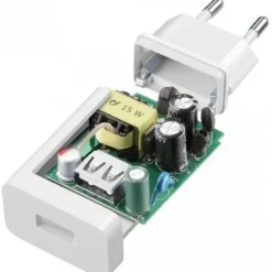 Cellularline Adaptive Fast Charger Kit 15W - USB-C - Samsung Caricabatterie da rete Fast Charger 15W con cavo USB-C Bianco