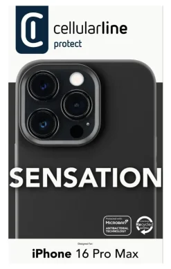 CELLULARLINE - Cover case SENSATION per iPhone 16 Pro Max - Black