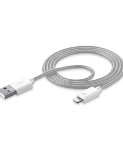 Cellularline Data Cable #Stylecolor - Lightning Cavo per la ricarica e sincronizzazione dei dati colorato Bianco