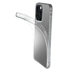 Cellularline Fine - iPhone 13 Pro Max Cover in gomma morbida ultra sottile e trasparente Trasparente
