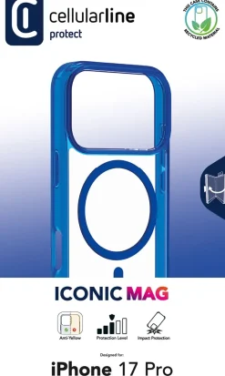 CELLULARLINE ICONIC MAG Custodia MagSafe Trasparente e Colorata