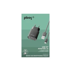 Cellularline Kit caricabatterie rete 1A microusb nero